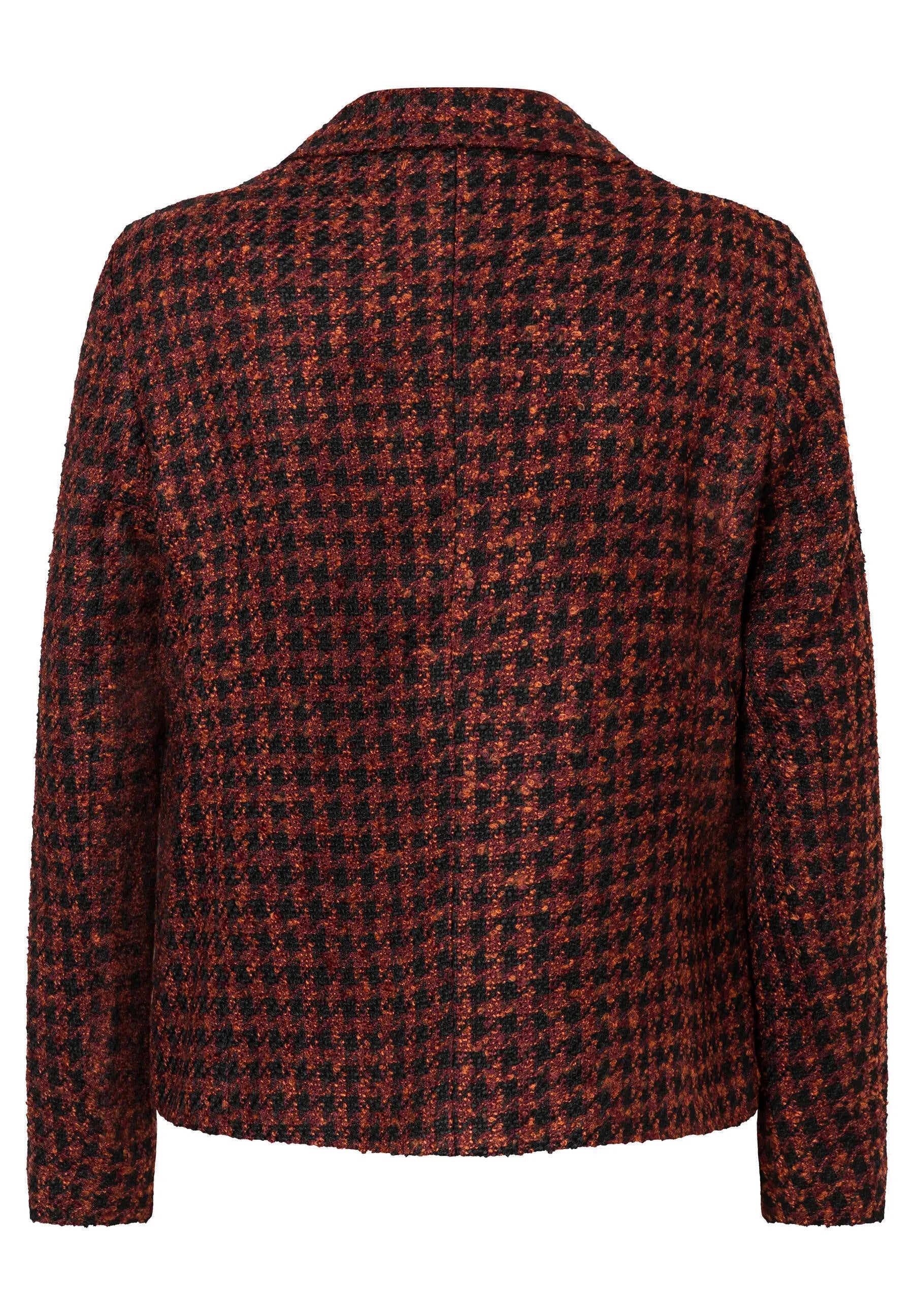 Blazer mit Hahnentrittmuster - 3790 - Rot