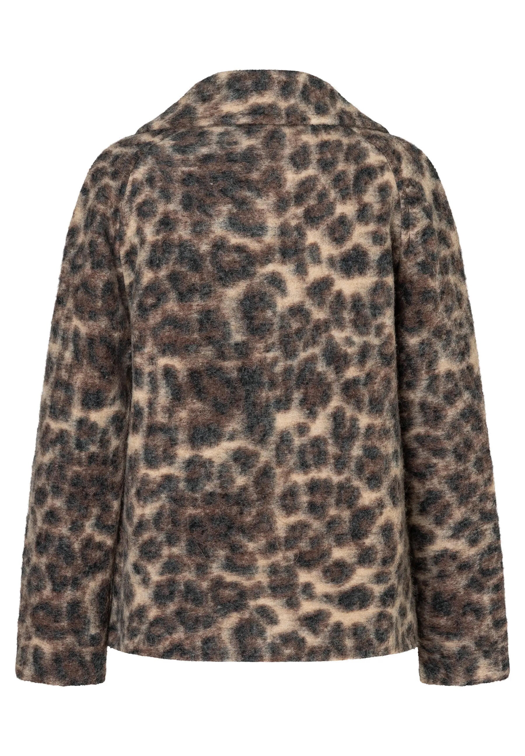 Jacke aus Schurwollmix - 3243 - Beige