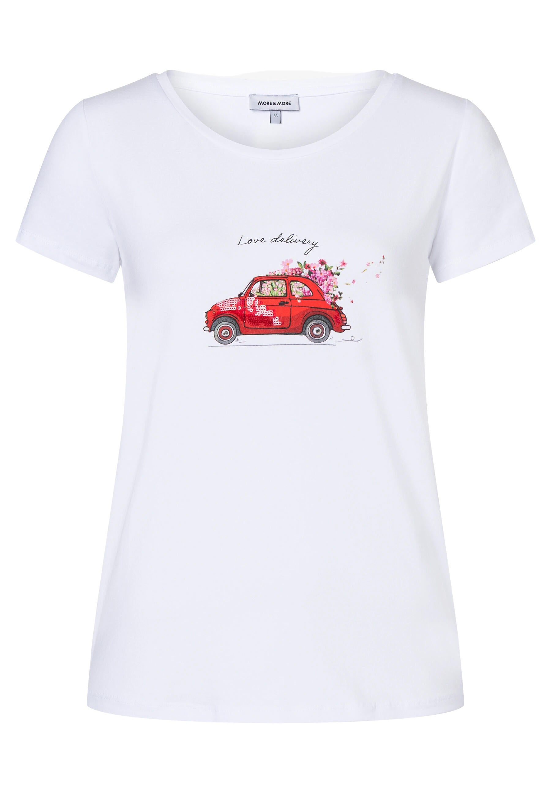 T-Shirt aus Baumwolle - 0010 - Weiß