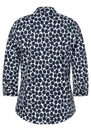 Bluse aus Baumwolle - 2375 - Blau