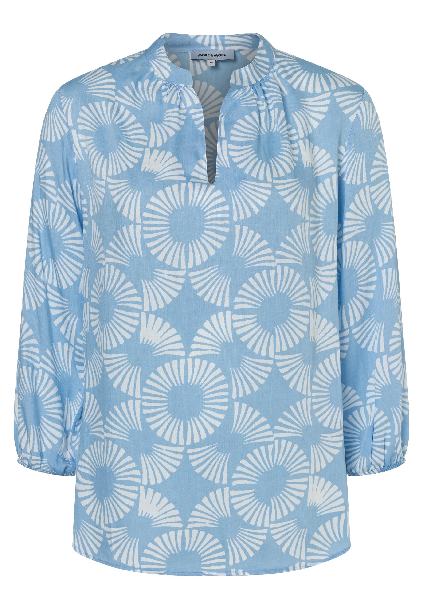 Bluse aus Viskose - 2319 - Blau