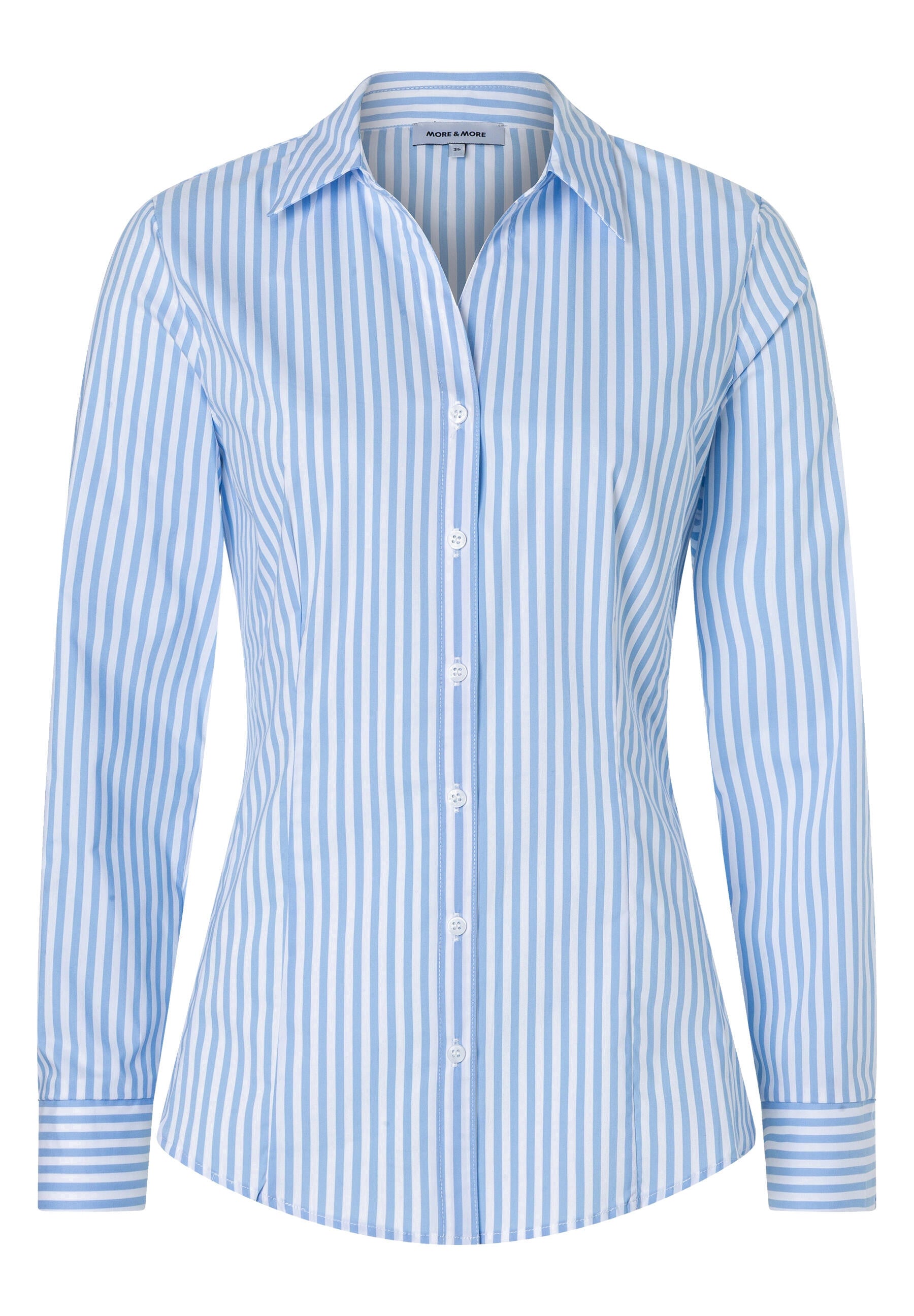 Bluse aus Baumwollmix - 2319 - Blau