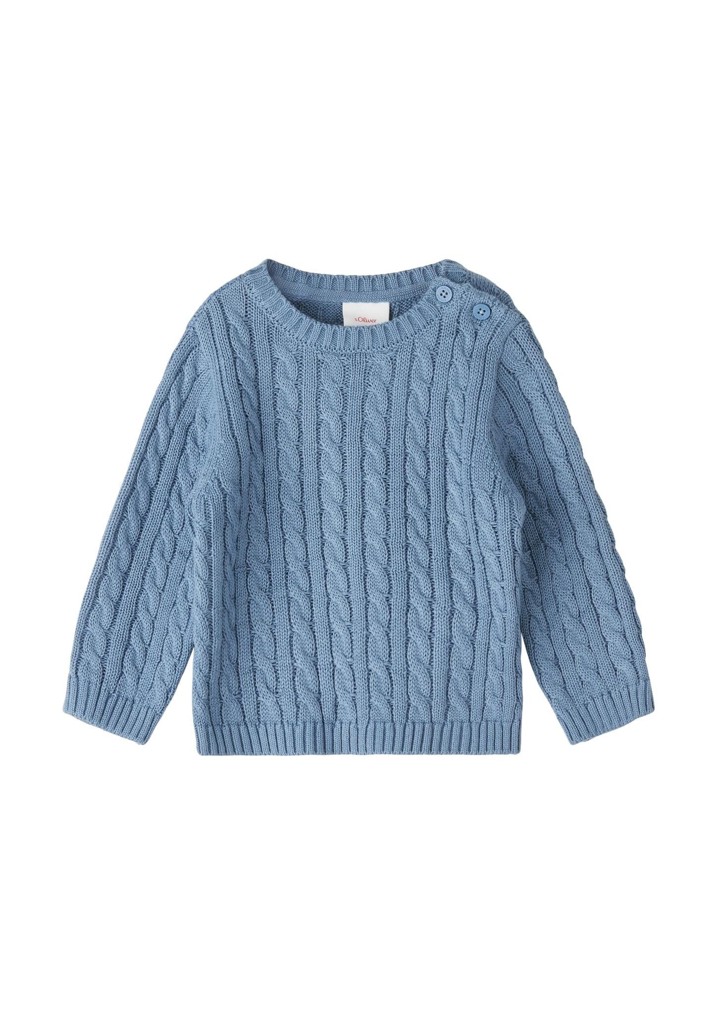 Strickpullover - 5283-BLUE - Blau