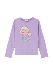 Longsleeve mit Print - 47D1-LILAC/PINK - Violett