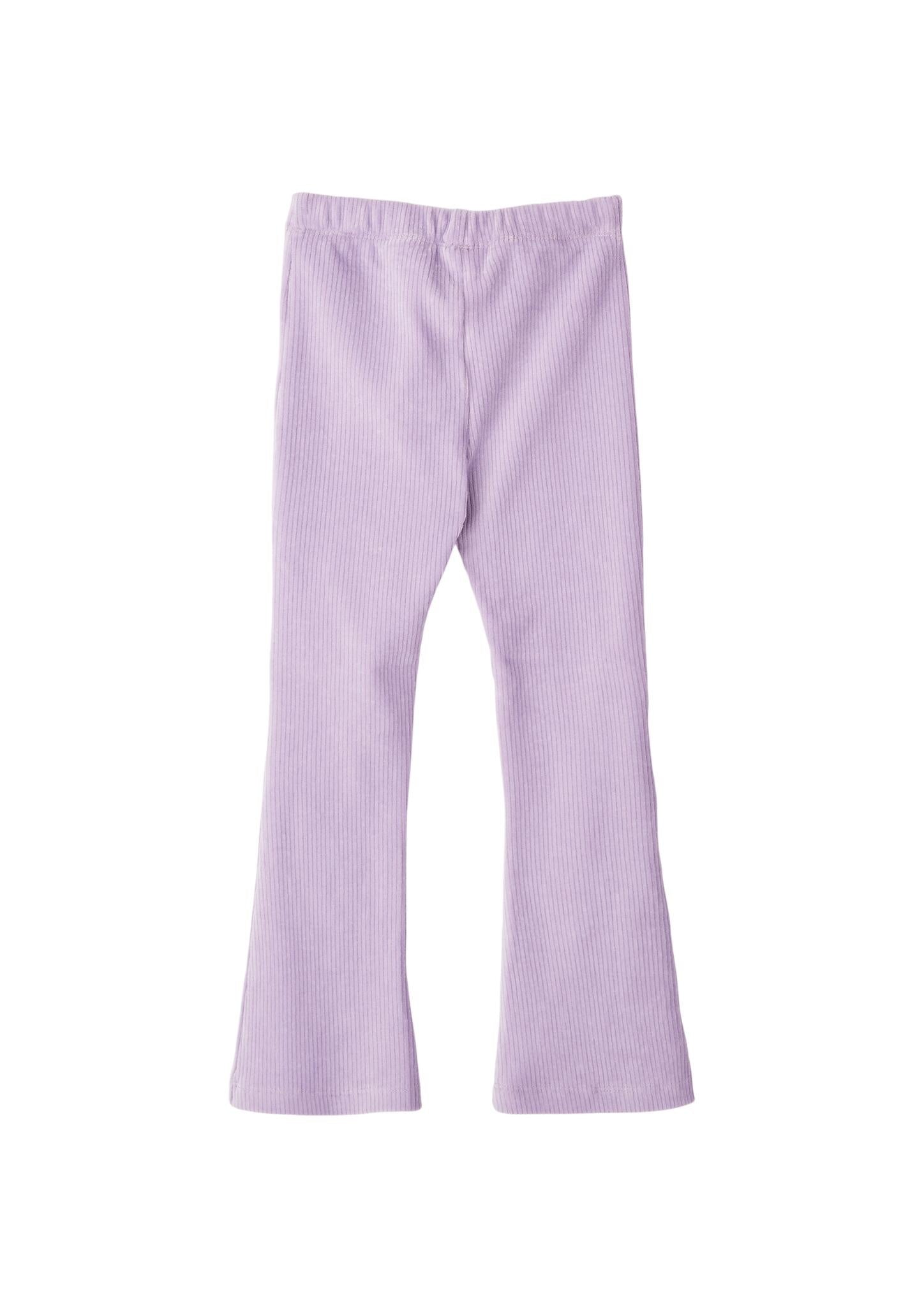 Gerippte Hose - 4722-LILAC/PINK - Violett