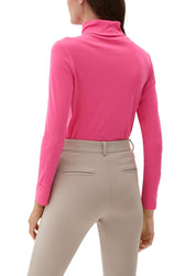 Longsleeve mit Rippstruktur - 4424-LILAC/PINK - Pink