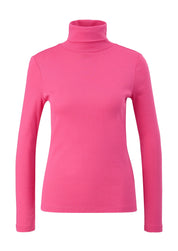 Longsleeve mit Rippstruktur - 4424-LILAC/PINK - Pink