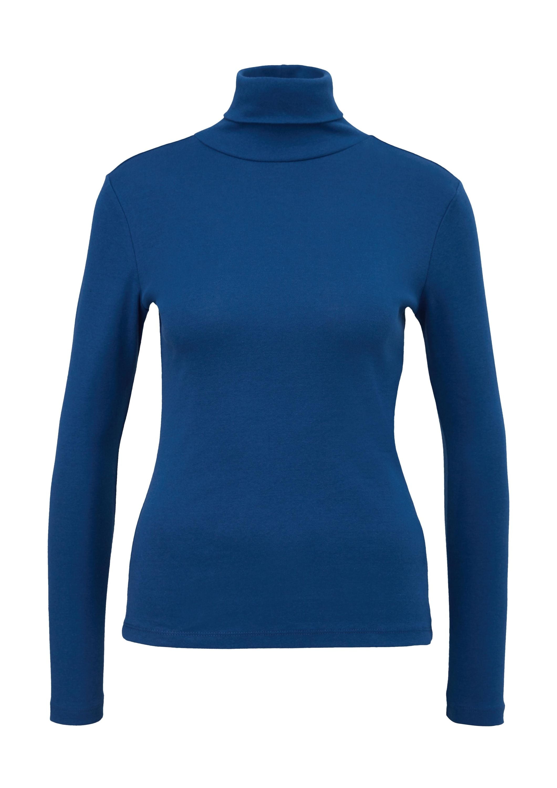 Longsleeve mit Rollkragen - 5659-BLUE - Blau