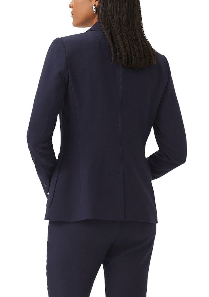 Blazer mit aufgesetzten Taschen - 5976-BLUE - Blau