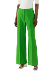 Marlenehose mit mittelhohem Bund - 7443-GREEN - Grün