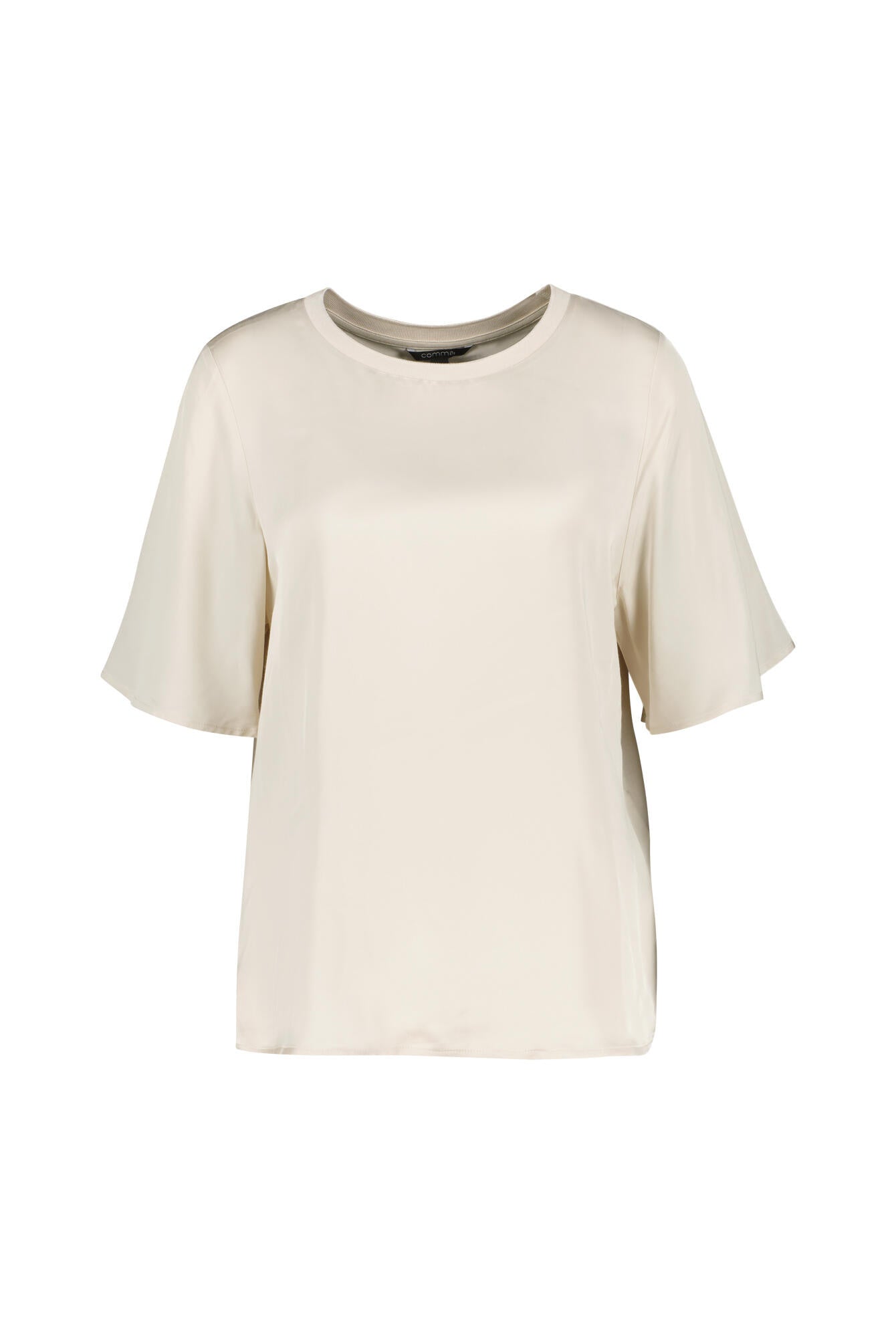 T-Shirt aus Viskose - 8007-BROWN - Beige