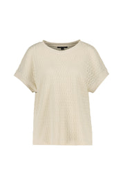 T-Shirt aus Baumwolle - 0505-WHITE - Creme