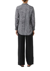 Longbluse aus Viskose - 99A0-GREY/BLACK - Grau
