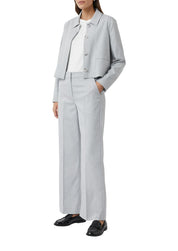 Bügelfaltenhose Wide Leg - 90W9-GREY/BLACK - Grau