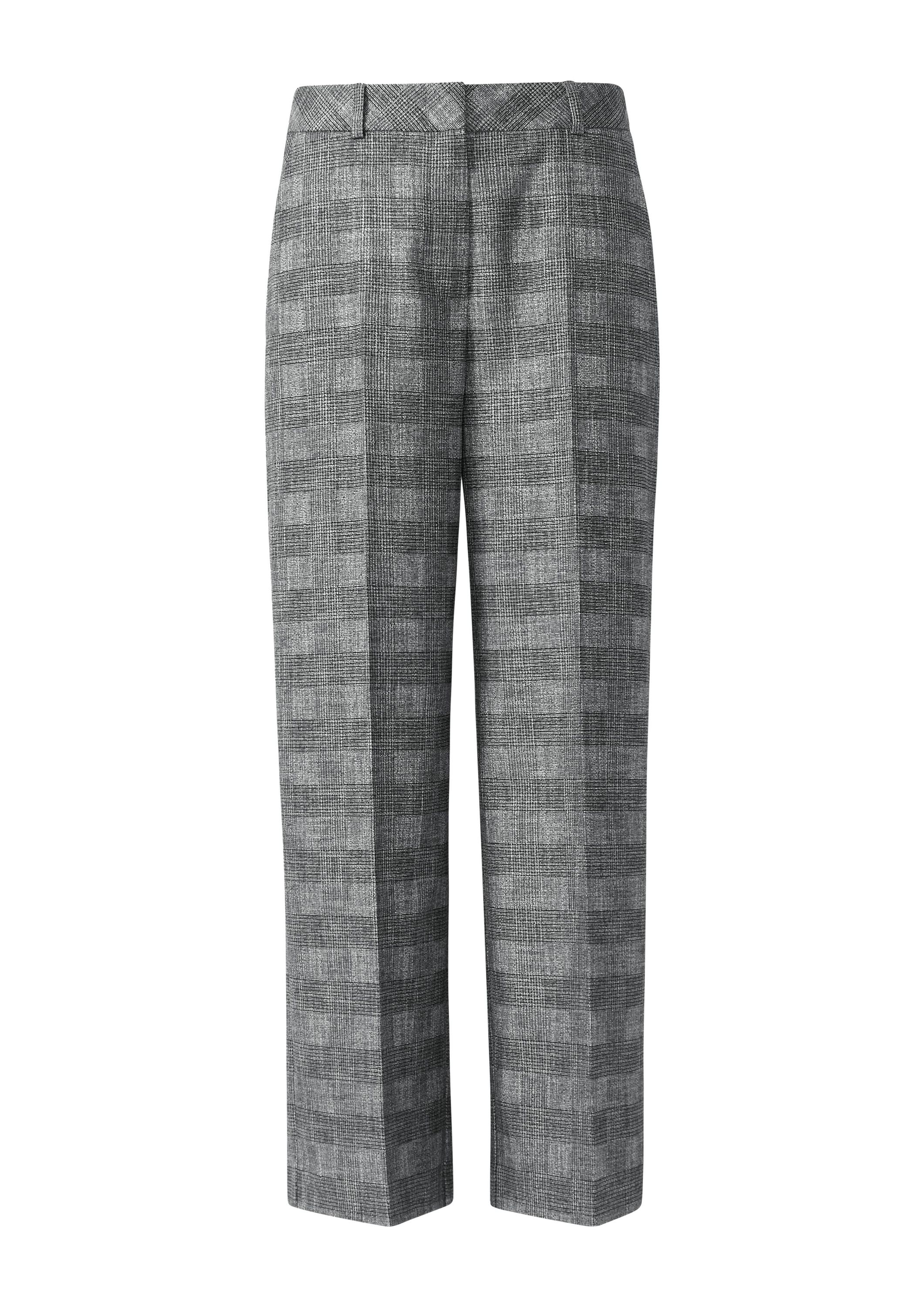 Hose kariert Wide Leg - 99N9-GREY/BLACK - Grau