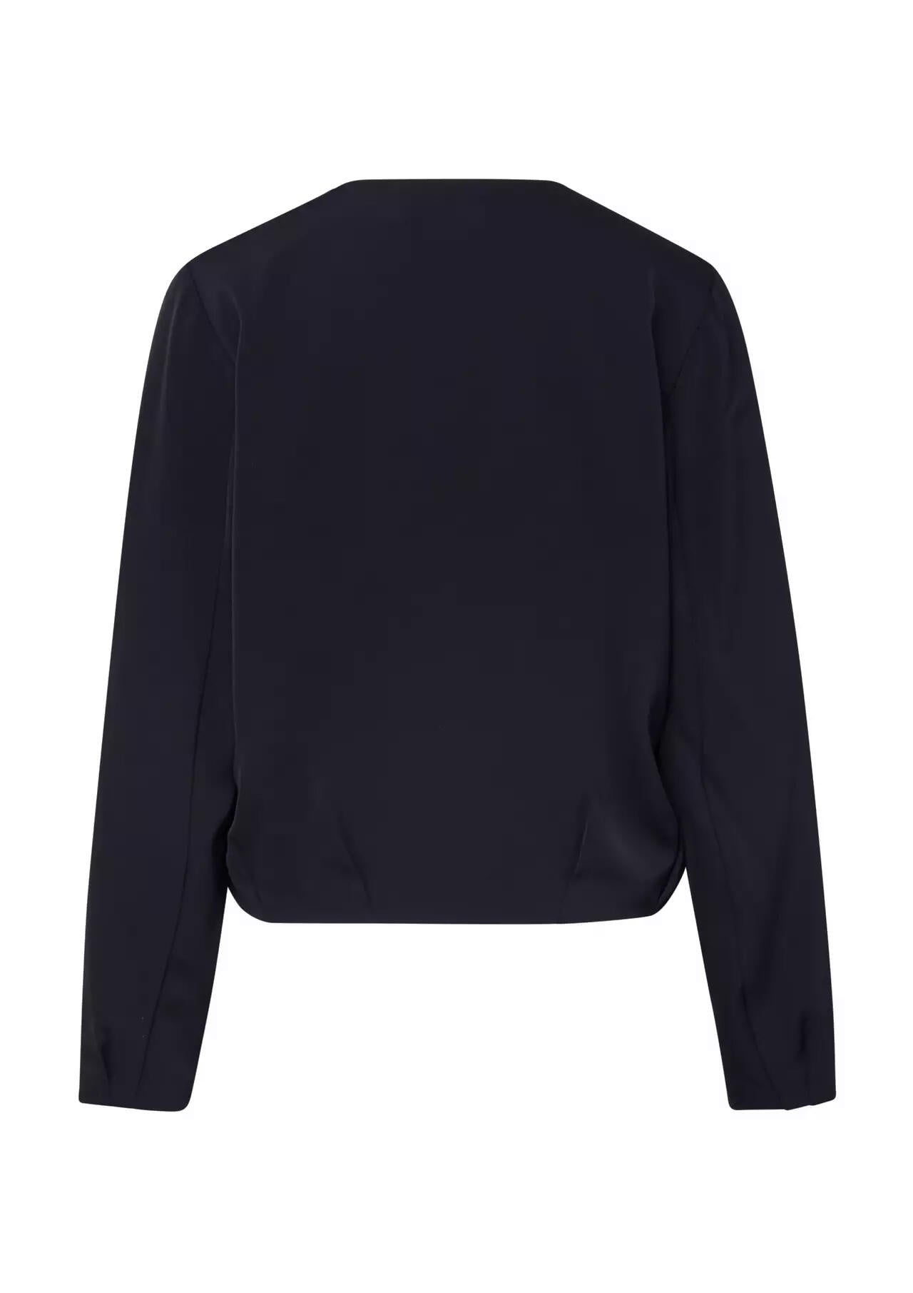 Blouson mit Rundhalsausschnitt - 5976-BLUE - Blau