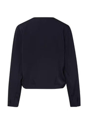 Blouson mit Rundhalsausschnitt - 5976-BLUE - Blau