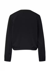 Blouson mit Rundhalsausschnitt - 9999-GREY/BLACK - Schwarz