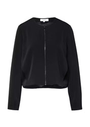 Blouson mit Rundhalsausschnitt - 9999-GREY/BLACK - Schwarz