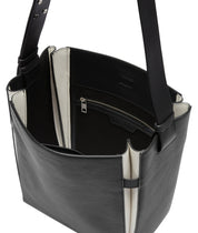 Schultertasche Hilla Hobo M - 9999-GREY/BLACK - Schwarz