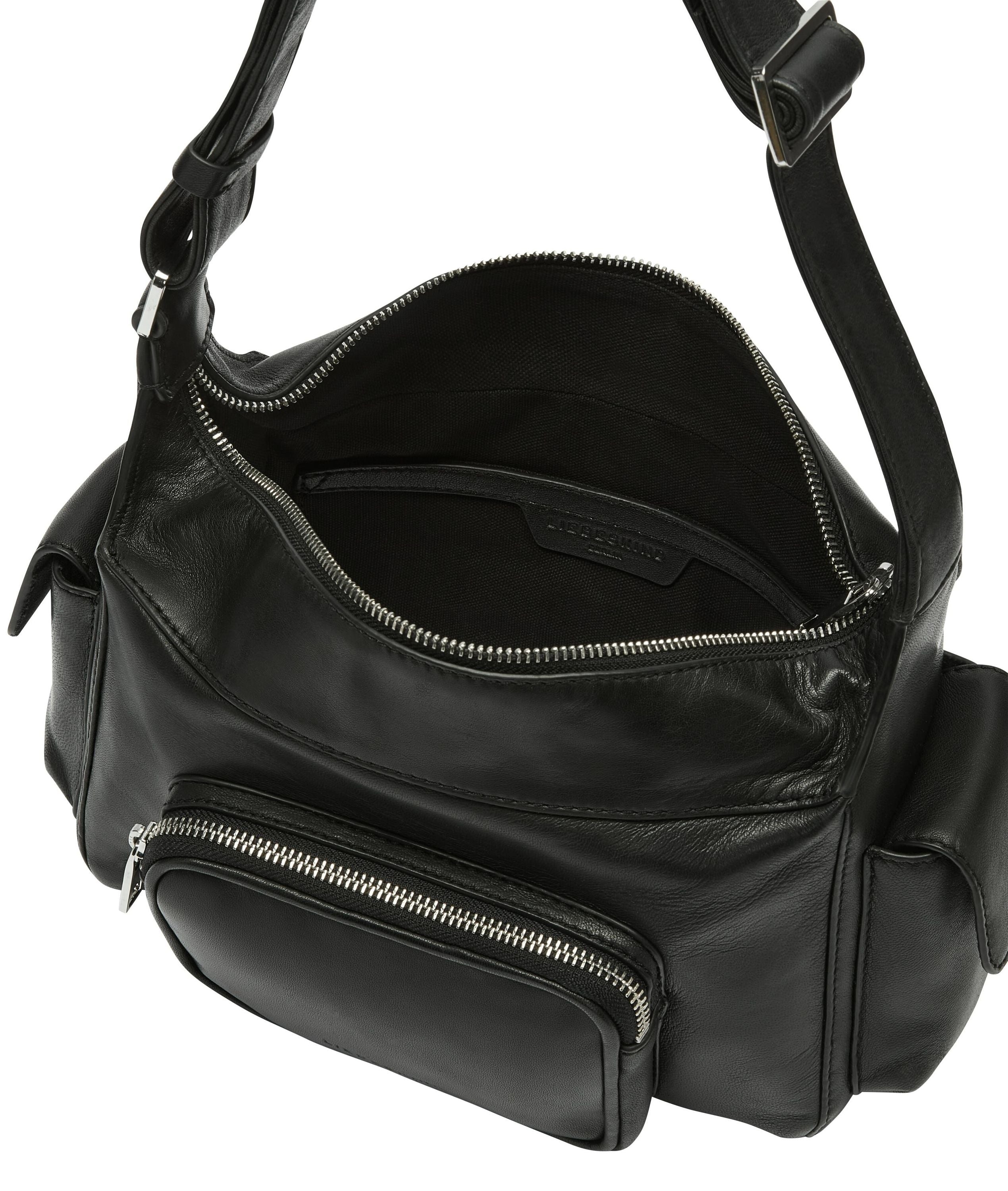 Schultertasche LILA S - 9999-GREY/BLACK - Schwarz