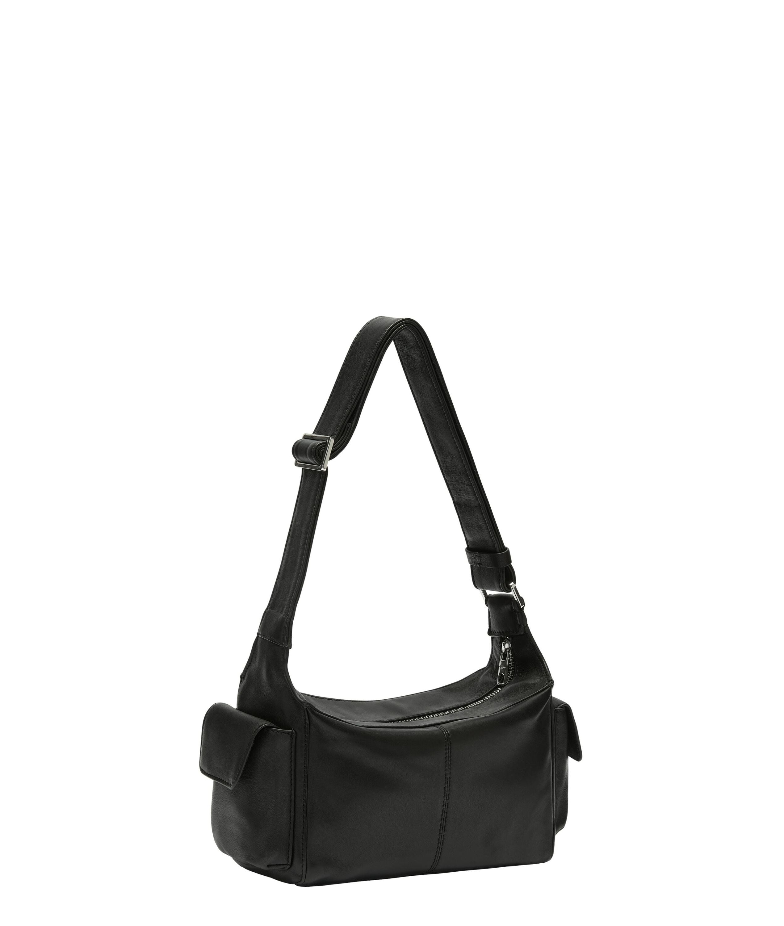 Schultertasche LILA S - 9999-GREY/BLACK - Schwarz