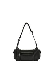 Schultertasche LILA S - 9999-GREY/BLACK - Schwarz