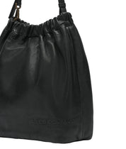 Schultertasche RUFFLE HOBO M - 9999-GREY/BLACK - Schwarz