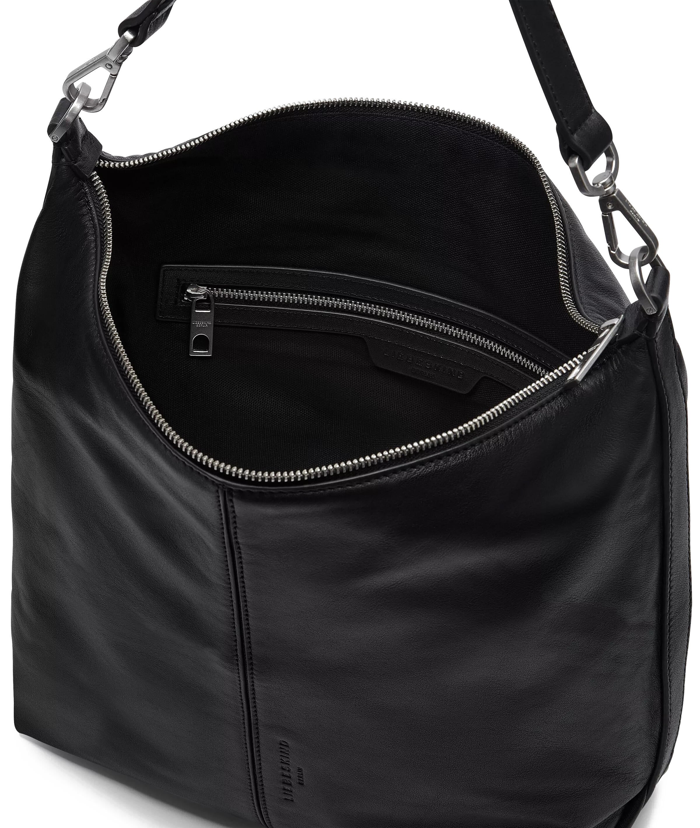 Handtasche PARIS HOBO M - 9999-GREY/BLACK - Schwarz