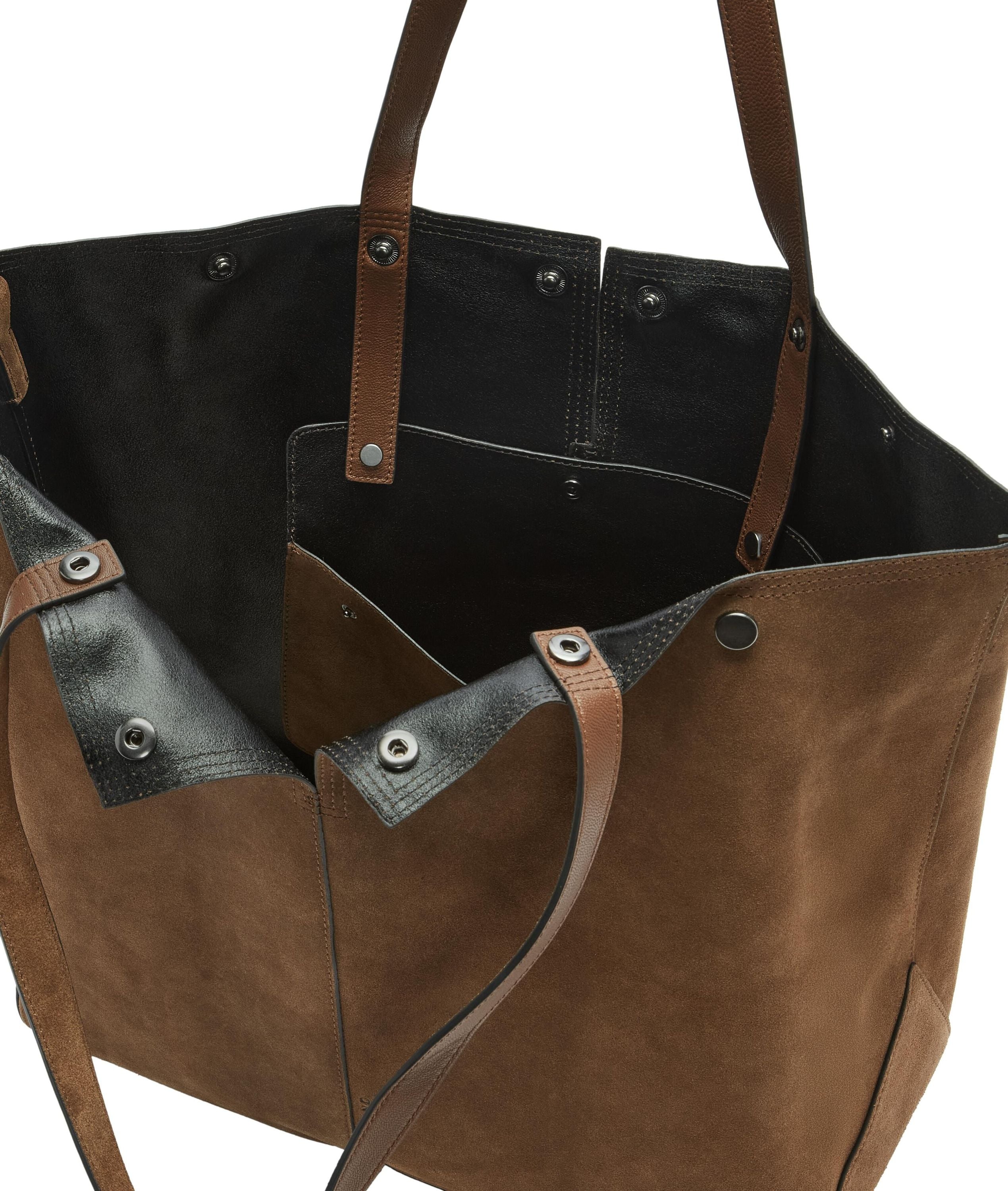 Shopper aus Wildleder - 8640-BROWN - Braun