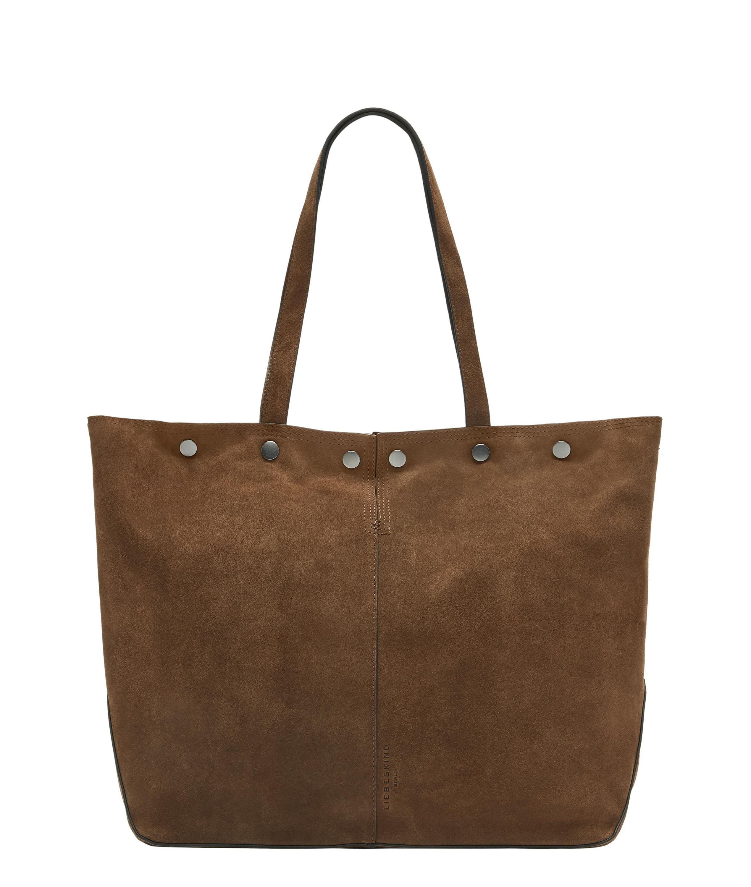 Shopper aus Wildleder - 8640-BROWN - Braun
