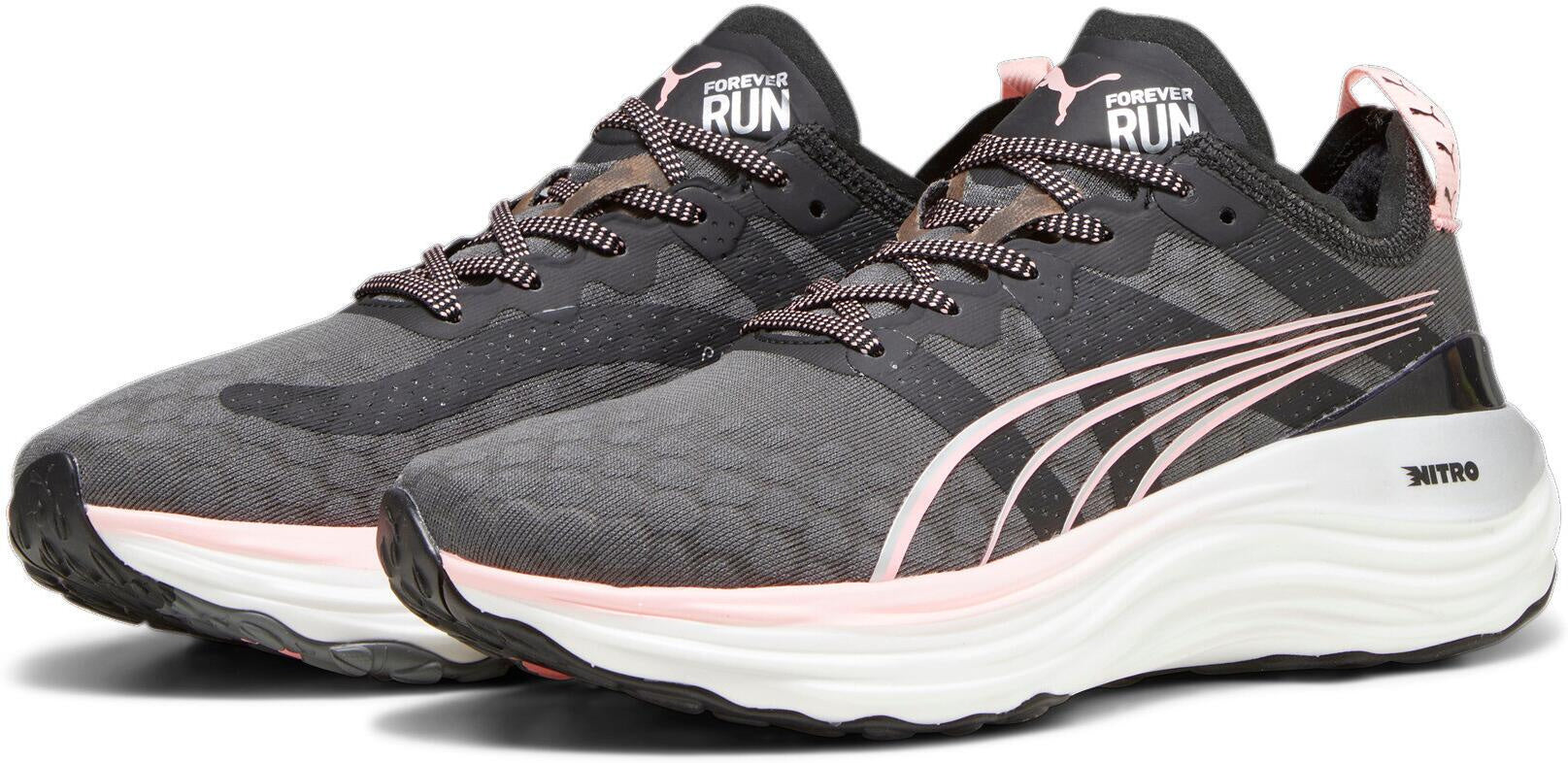 Laufschuhe Forever Run - 008-PUMA BLACK-KORAL ICE-PUMA - Schwarz | Rosa