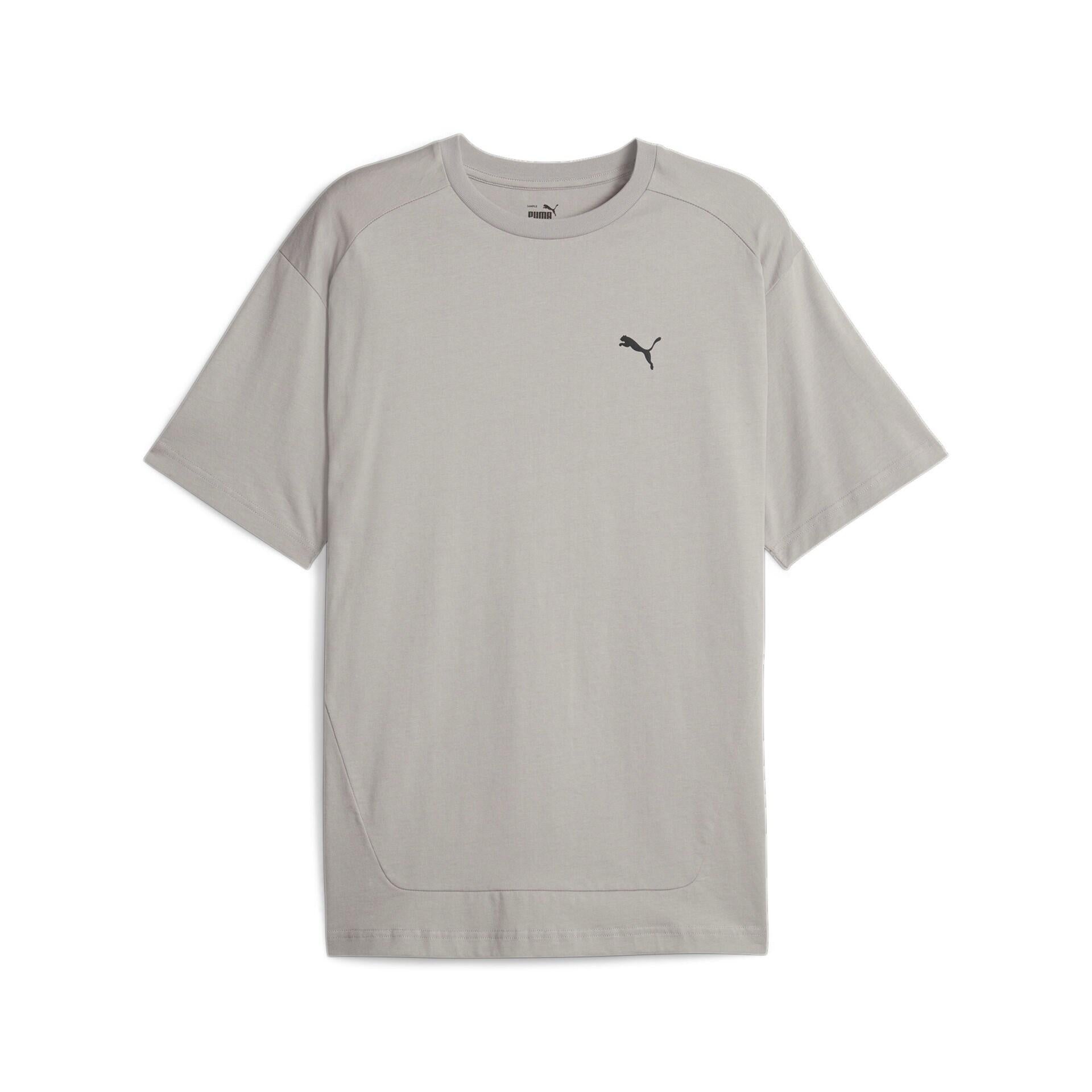 T-Shirt mit Logo - 014-CONCRETE GRAY - Grau