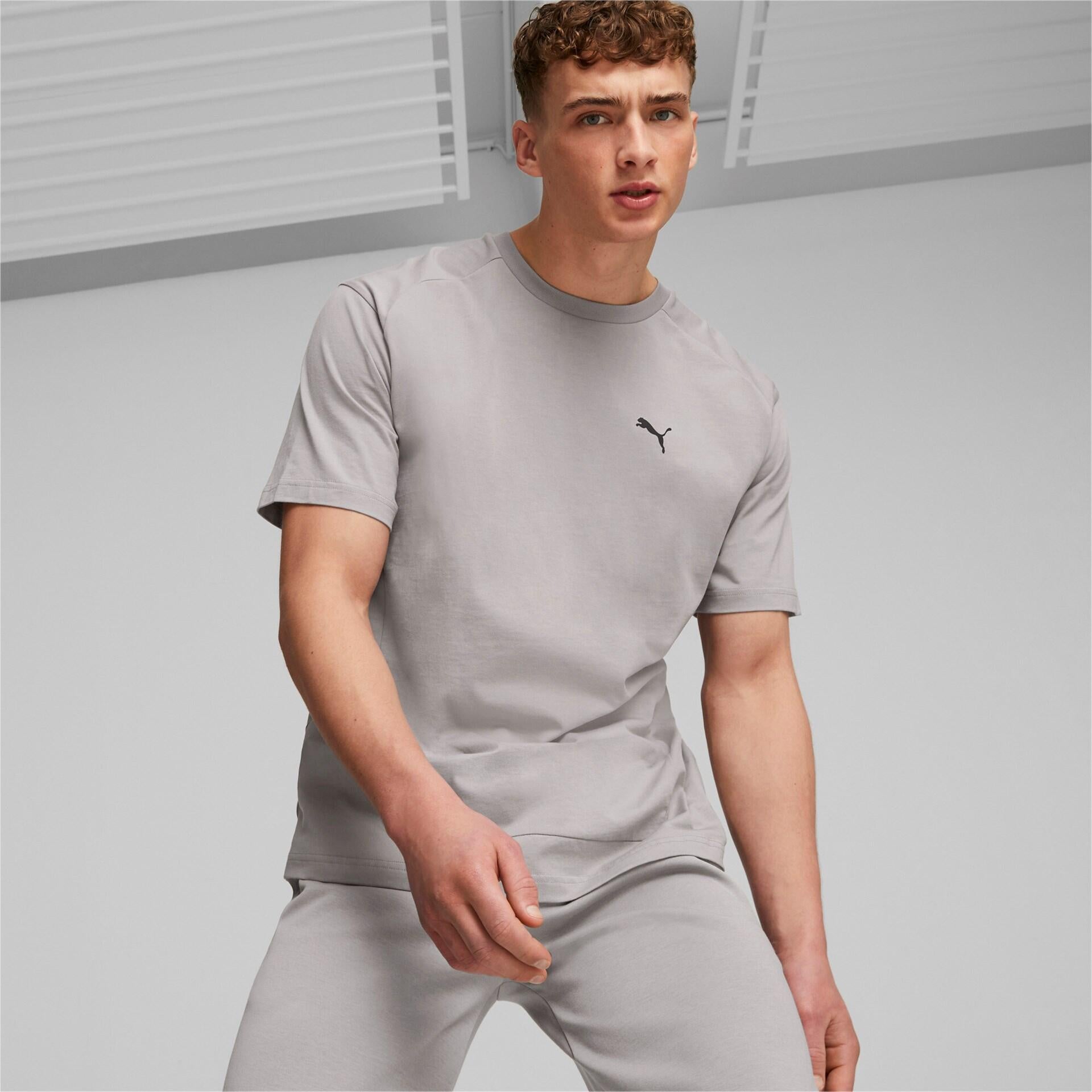 T-Shirt mit Logo - 014-CONCRETE GRAY - Grau