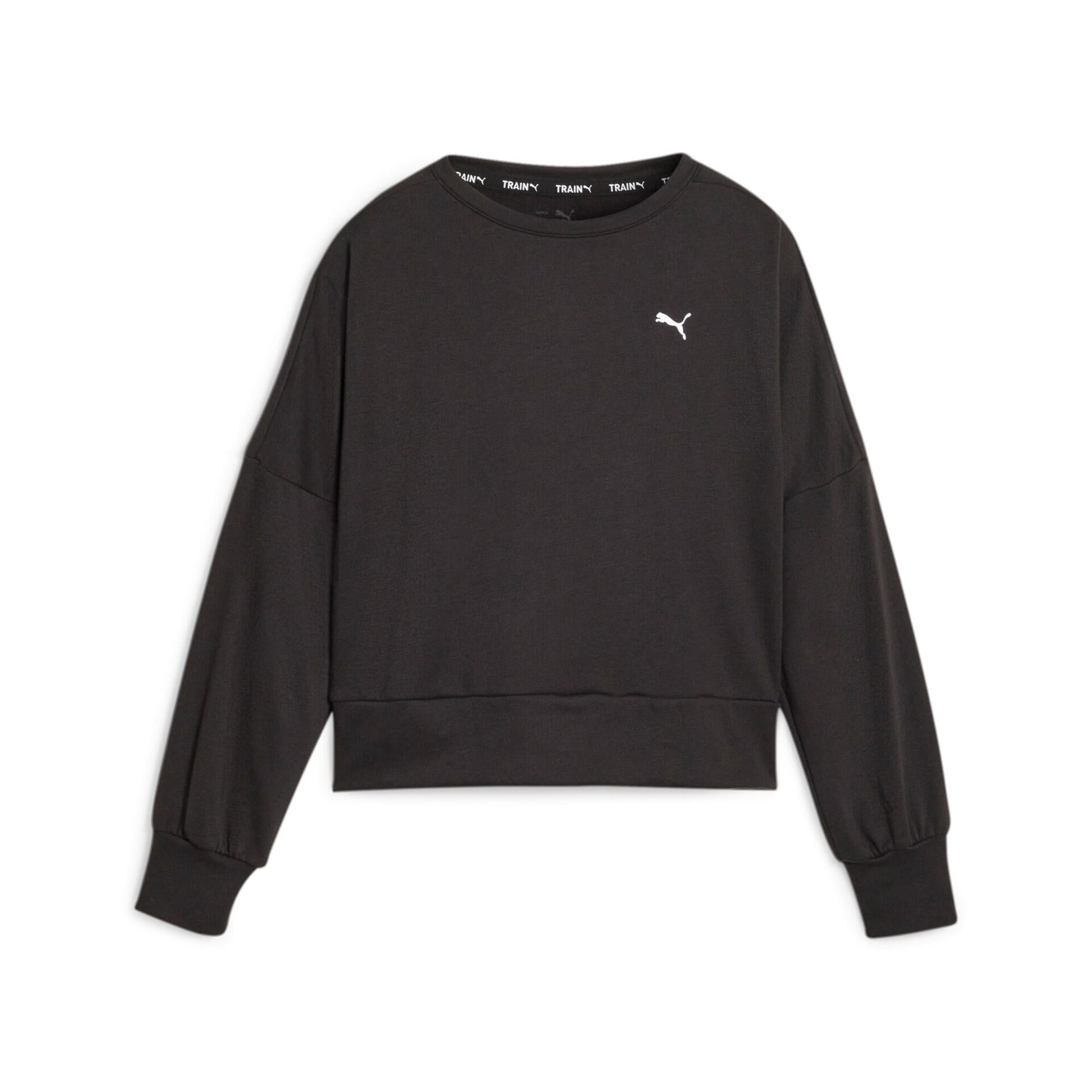 Sweatshirt Retro Glam - 001-PUMA BLACK - Grau