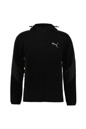 Sweatshirtjacke aus Baumwollmix - 001-PUMA BLACK - Schwarz