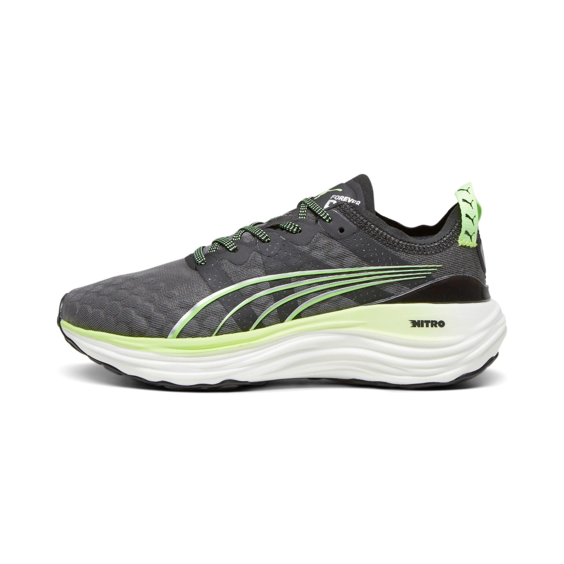 Laufschuhe Forever Run - 012-PUMA BLACK-SPEED GREEN - Schwarz | Grün