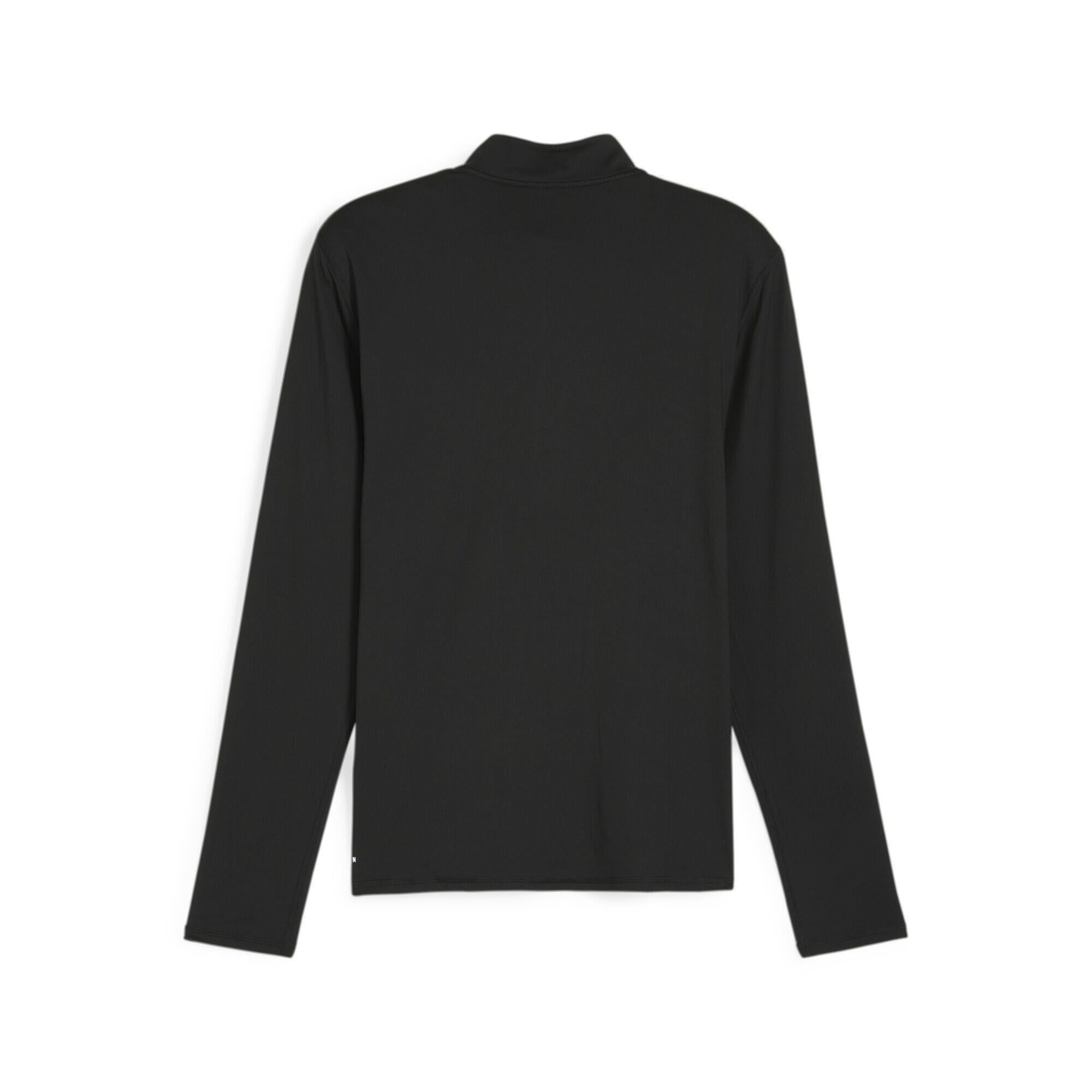 Longsleeve mit half Zip - 001-PUMA BLACK - Schwarz