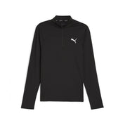 Longsleeve mit half Zip - 001-PUMA BLACK - Schwarz