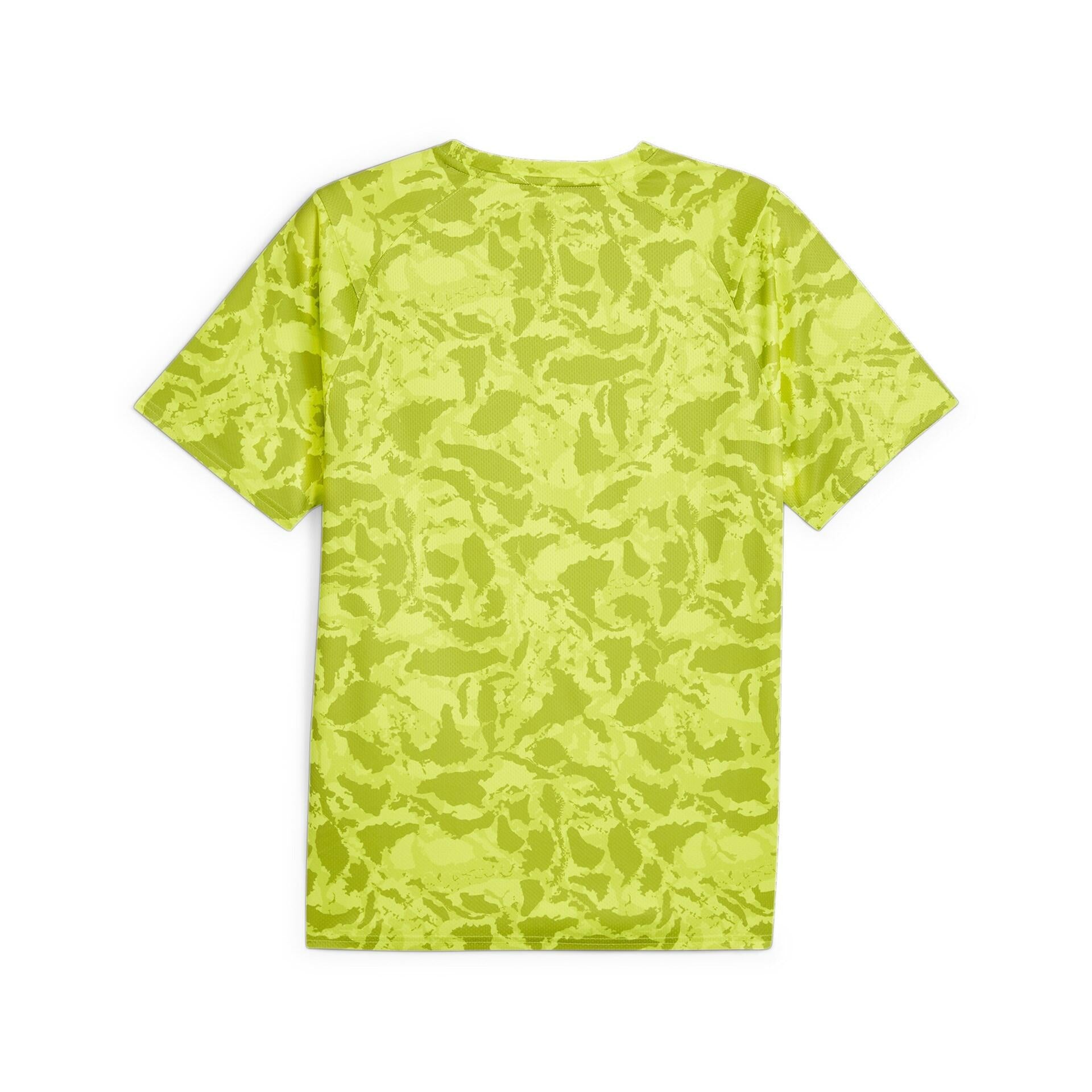 T-Shirt mit Camouflage-Muster - 039-LIME POW-Q1 PRINT - Gelb