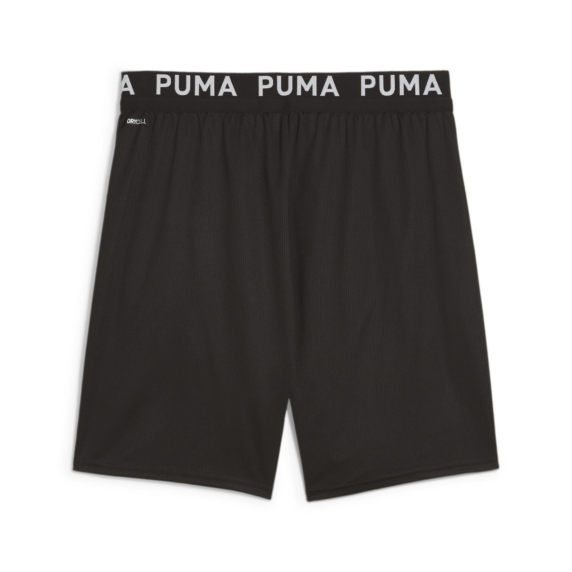 Trainingsshorts mit Logoprint - 001-PUMA BLACK - Schwarz