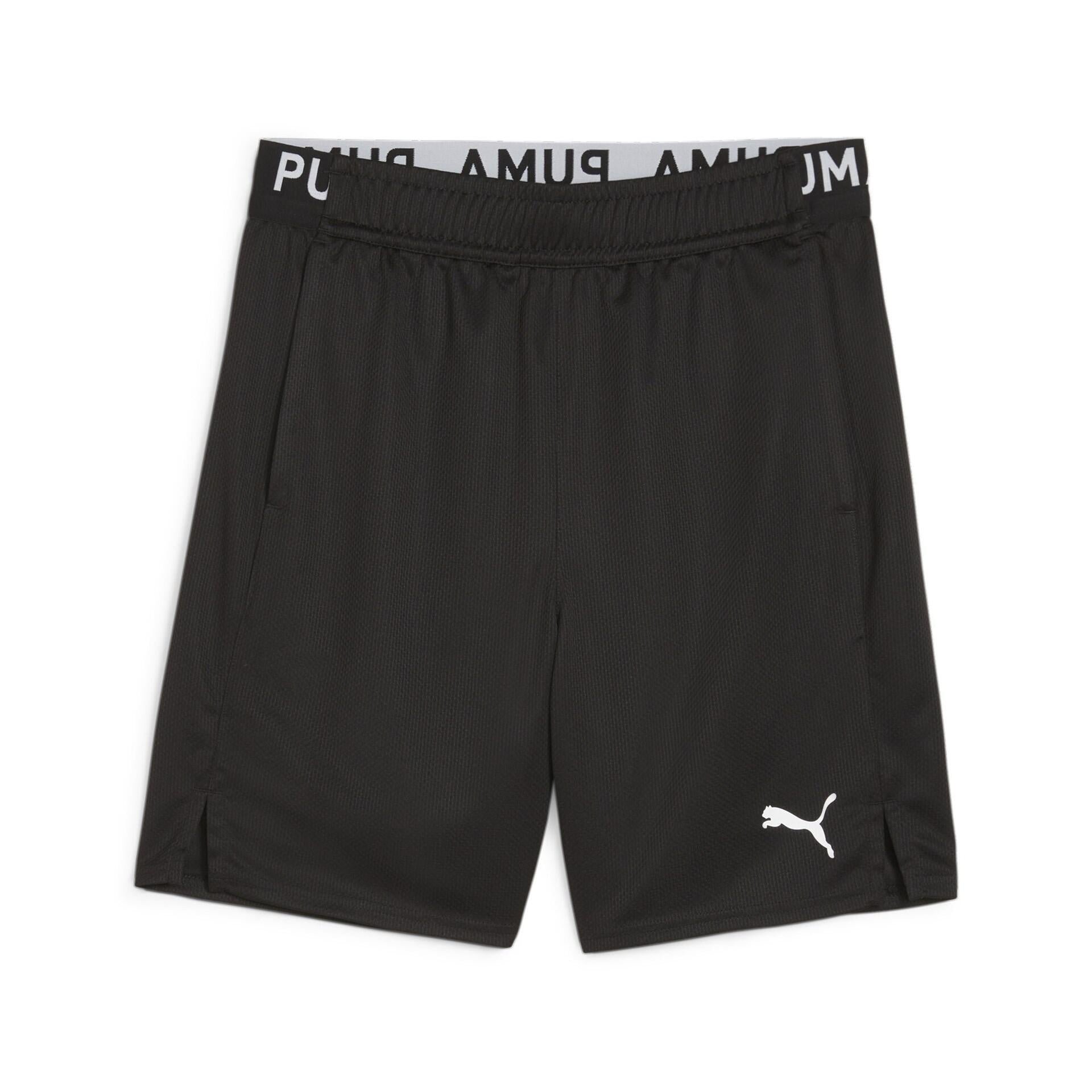 Trainingsshorts mit Logoprint - 001-PUMA BLACK - Schwarz