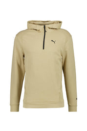 Hoodie mit half Zip - 083-PRAIRIE TAN - Beige