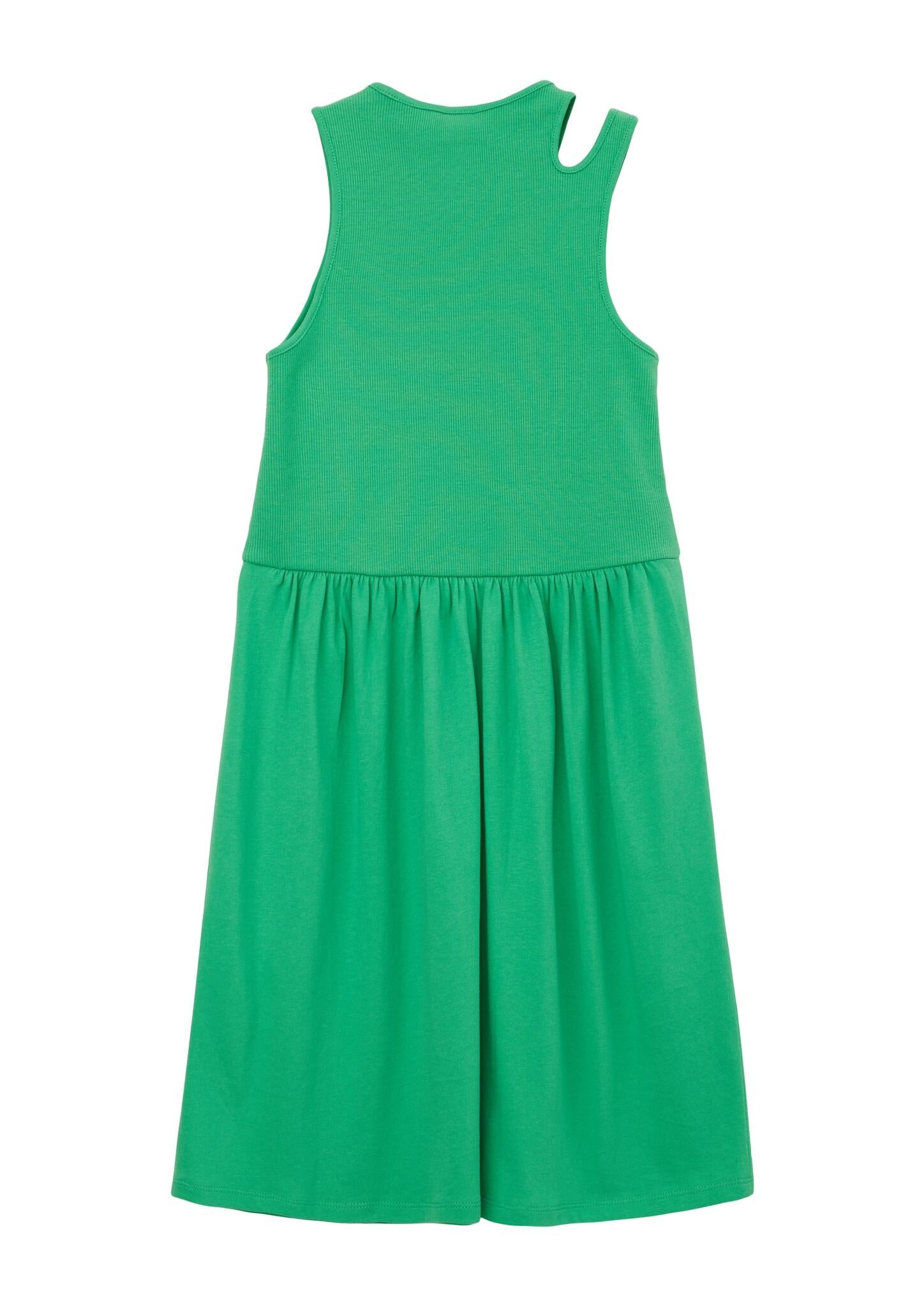 Jerseykleid mit Cut-Out - 7590-GREEN - Grün