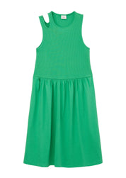 Jerseykleid mit Cut-Out - 7590-GREEN - Grün