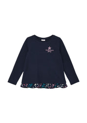 Kinder Langarmshirt - 5952-BLUE - Blau | Rosa | Pink