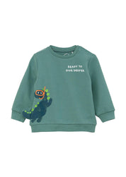 Sweatshirt - 6576-BLUE GREEN - Grün