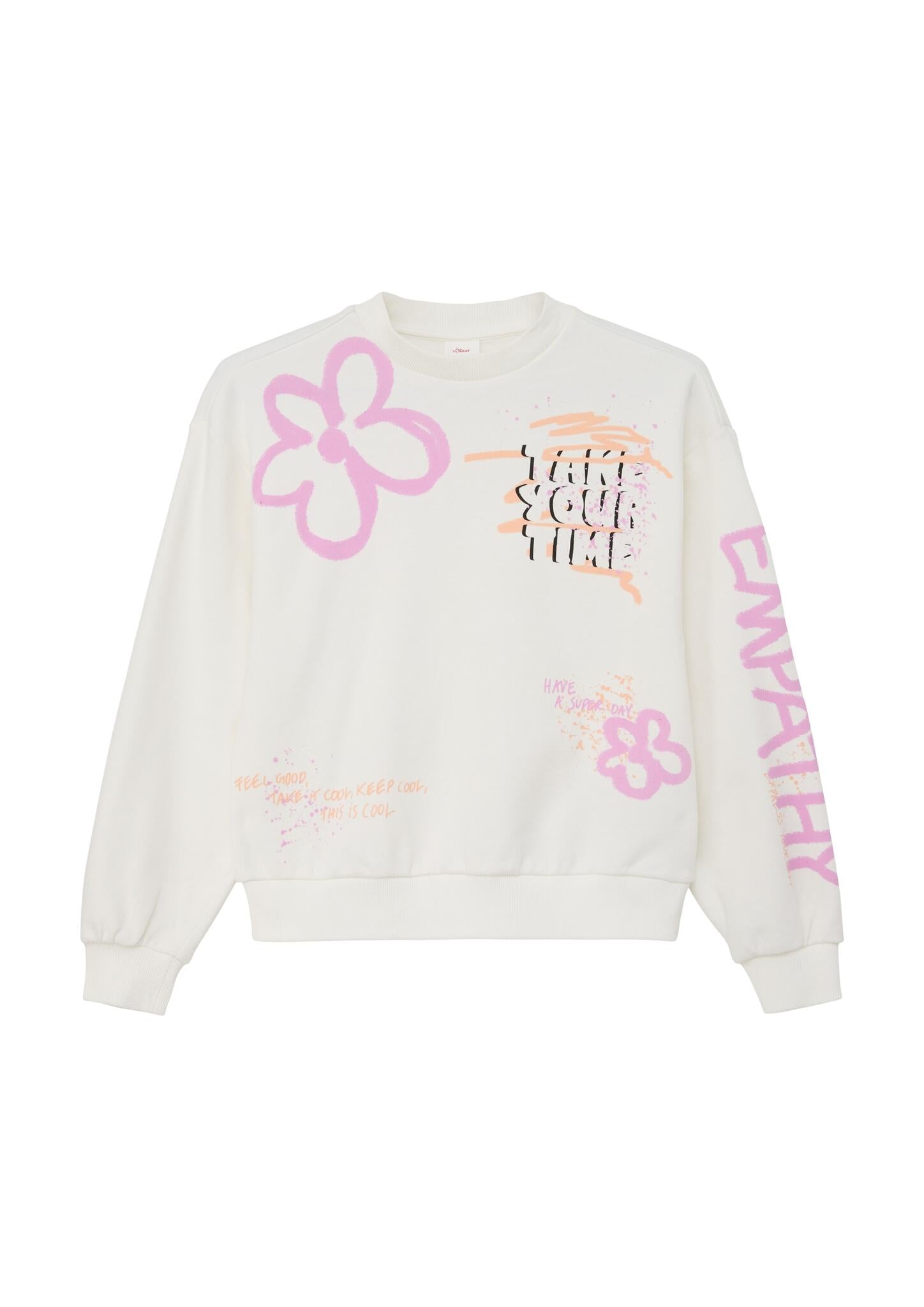 Sweatshirt - 0210-WHITE - Creme