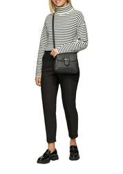 Strickpullover mit Rollkragen - 99X1-GREY/BLACK - Schwarz