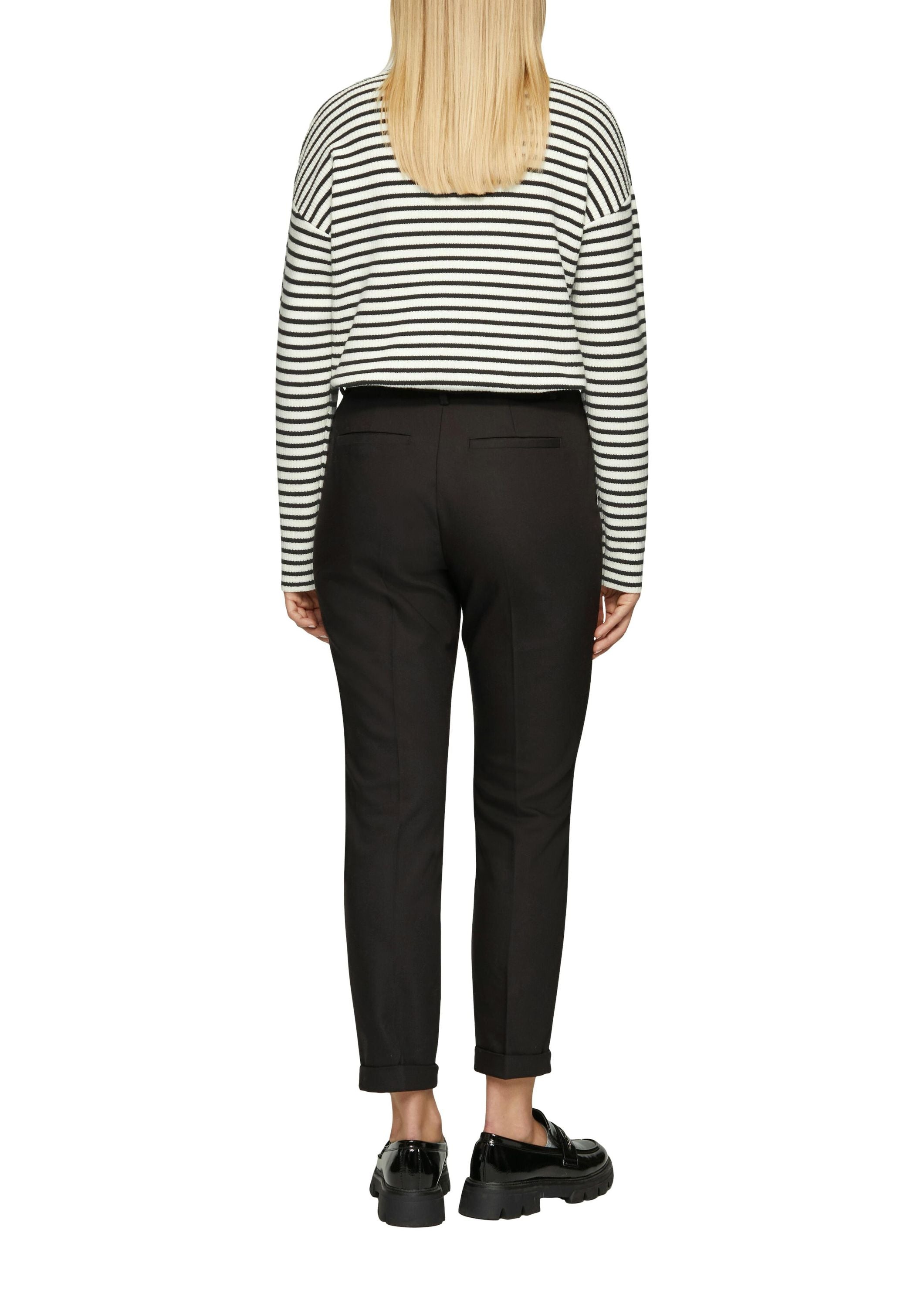 Strickpullover mit Rollkragen - 99X1-GREY/BLACK - Schwarz